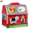 Melissa & Doug Wooden Take-Along Barn Toy